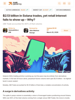 $2.13 billion in Solana trades, yet retail interest fails to show up - Why? - AMBCrypto