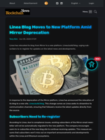 Linea Blog Moves to New Platform Amid Mirror Deprecation - Blockchain.News