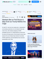Markets Bet on Fed Pause in May Even as Trump Rattles the Cage – Bitcoin News