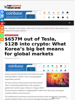$657M out of Tesla, $12B into crypto: What Korea’s big bet means for global markets - The Crypto News Wire