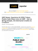 XRP News: Sparkvia AI (SPK) Token Public Sale Goes Live on XRP – Set to Bring Simple, On-Demand Credits to Creators