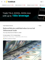 Battered BTC price could find solace in 'debasement' trade: Crypto Daybook Americas