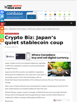 Crypto Biz: Japan’s quiet stablecoin coup - The Crypto News Wire