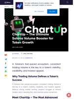 ChartUp – The Ultimate Solana Volume Booster for Token Growth