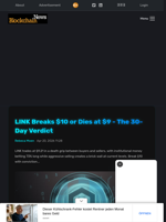 LINK Breaks $10 or Dies at $9 - The 30-Day Verdict - Blockchain.News