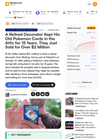 A Retired Decorator Kept His Old Pokemon Cards in the Attic for 15 Years. They Just Sold for Over $2 Million