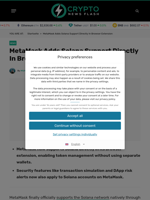 MetaMask Adds Solana Support Directly In Browser Extension - Crypto News Flash