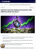 Arbitrum Launches Stablecoin Incentives: Will ARB Price Break Out Next?