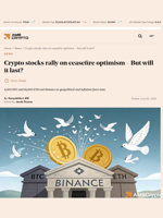 Crypto stocks rally on ceasefire optimism - But will it last? - AMBCrypto
