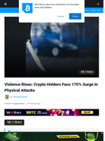 Violence Rises: Crypto Holders Face 170% Surge In Physical Attacks