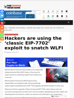 Hackers are using the ‘classic EIP-7702’ exploit to snatch WLFI - The Crypto News Wire
