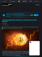 Avalanche (AVAX) Offers $50K Grants for Network Economics Research - Blockchain.News