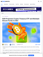 GSR Proposes Crypto-Treasury ETF and Multiple Altcoin Funds to SEC - BeInCrypto