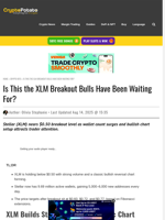 Is This the XLM Breakout Bulls Have Been Waiting For?