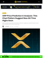 XRP Price Prediction & Analysis: This Chart Pattern Suggest New All-Time Highs Soon - CoinCentral