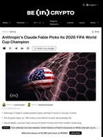 Anthropic’s Claude Fable Picks Its 2026 FIFA World Cup Champion