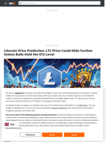 Litecoin Price Prediction: LTC Price Could Slide Further Unless Bulls Hold the $72 Level - Brave New Coin