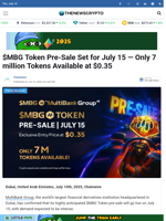 $MBG Token Pre-Sale Set for July 15 — Only 7 million Tokens Available at $0.35 - TheNewsCrypto