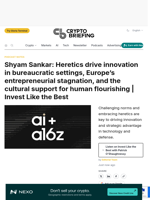 Shyam Sankar: Heretics drive innovation in bureaucratic settings, Europe's entrepreneurial stagnation, and the cultural support for human flourishing | Invest Like the Best