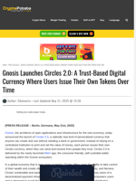 Gnosis Launches Circles 2.0: A Trust-Based Digital Currency Where Users Issue Their Own Tokens Over Time