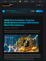 HBAR Price Prediction: Targeting $0.28-$0.54 by October 2025 Despite Short-Term Weakness - Blockchain.News