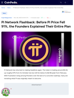 Pi Network Flashback: Before Pi Price Fell 91%, the Founders Explained Their Entire Plan