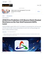 ATOM Price Prediction: A 5% Bounce Meets Stacked Resistance as the Year-End Framework Shifts Lower - Blockchain.News