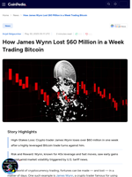 How James Wynn Lost $60 Million in a Week Trading Bitcoin
