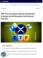 XRP Analysis: Bearish Outlook Emerges Amid Renewed Demand 