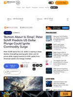 'Bottom About to Drop': Peter Schiff Predicts US Dollar Plunge Could Ignite Commodity Surge – Economics Bitcoin News