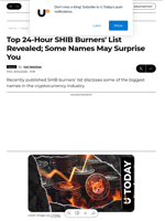Top 24-Hour SHIB Burners' List Revealed; Some Names May Surprise You - U.Today