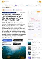 NASA Sent Thousands of Jellyfish to Space in 1991. The Babies Born Up There Couldn't Handle Earth