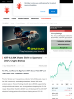 XRP & LINK Users Shift to Spartans’ 300% Crypto Bonus - NullTX