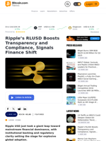 Ripple’s RLUSD Boosts Transparency and Compliance, Signals Finance Shift – Featured Bitcoin News