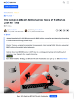 Lost Bitcoins, Found Regrets: The Stories of Missed Crypto Riches