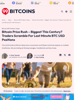 Bitcoin Traders Scramble For Last Minute BTC USD Positions