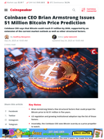 Armstrong Predicts $1M Bitcoin Future