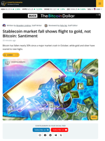 Stablecoin Fall Shows BTC, Crypto is Losing Capital to Gold