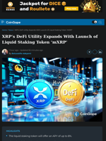 XRP’s DeFi Utility Expands With Launch of Liquid Staking Token 'mXRP'
