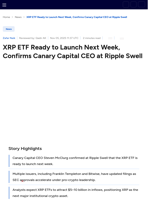 XRP ETF Ready to Launch Next Week, Confirms Canary Capital CEO at Ripple Swell