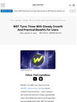 WBT Turns Three With Steady Growth And Practical Benefits For Users