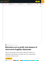 Bitcoin Hits 97% Profit As Leverage Risks Mount: Glassnode