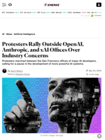 Protesters Rally Outside OpenAI, Anthropic, and xAI Offices Over Industry Concerns - Decrypt
