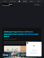 Anthropic Taps Former California Supreme Court Justice for AI Oversight Board - Blockchain.News