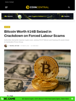 Bitcoin Worth $14B Seized in Crackdown on Forced Labour Scams - CoinCentral