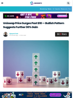 Uniswap Price Surges Past $10 — Bullish Pattern Suggests Further 30% Gain