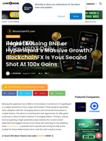 Regret Missing BNB or Hyperliquid's Massive Growth? BlockchainFX Is Your Second Shot At 100x Gains | Live Bitcoin News
