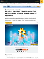 BTC Uptober Depends On Fed Rate-Cut Odds, Stocks