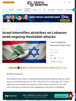 Israel intensifies airstrikes on Lebanon amid ongoing Hezbollah attacks
