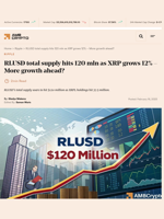 RLUSD total supply has reached $120 million